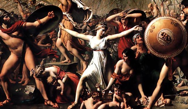 from The Rape of The Sabine Women by Jacques-Louis David, La Louvre